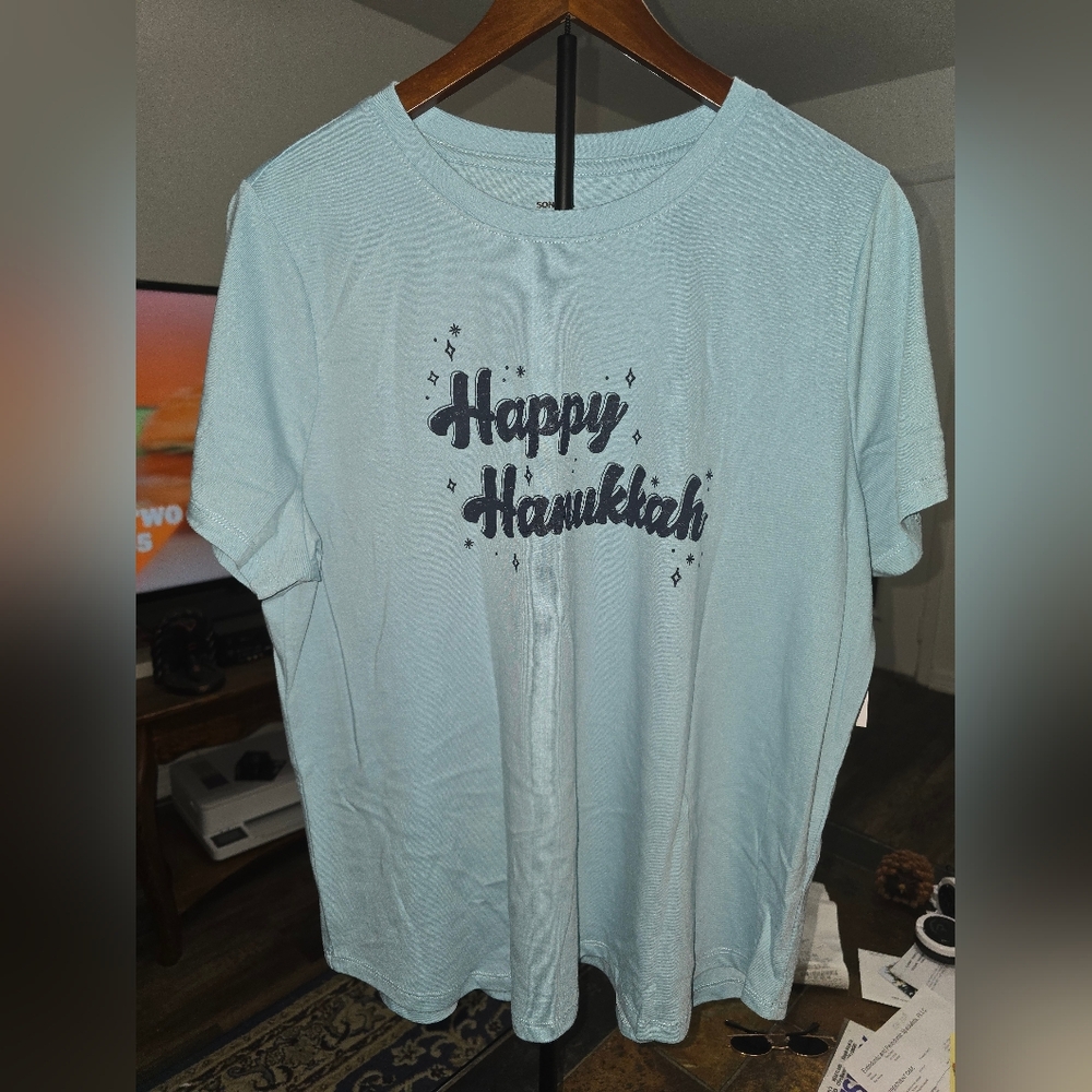 Sonoma Sky Blue V-Neck T-Shirt Sz XXL. 0253